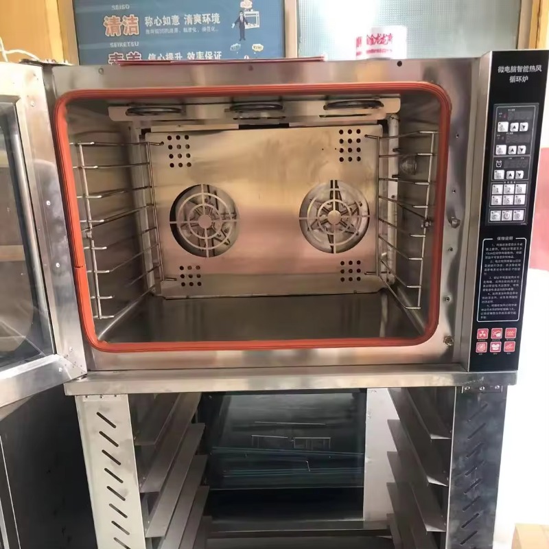 熱風対流式オーブン、ガラス扉デザイン、電気スチームベーキング - Commercial Kitchen Baking Equipment のレビューと価格