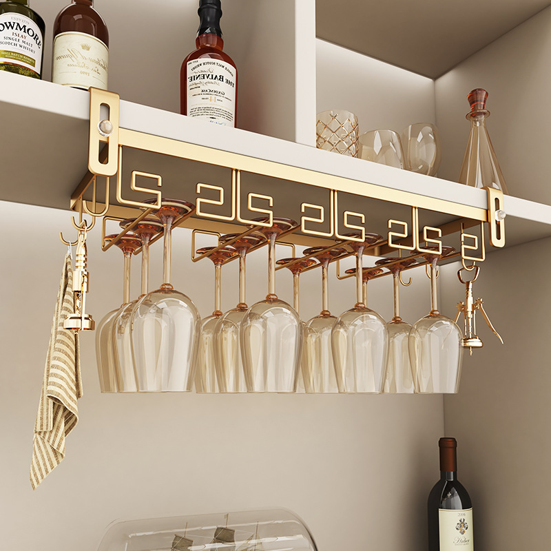 炭素鋼ベーキングペイントワイングラスホルダーキャビネットステ - Kitchen Cabinet Baking Organizer のレビューと価格