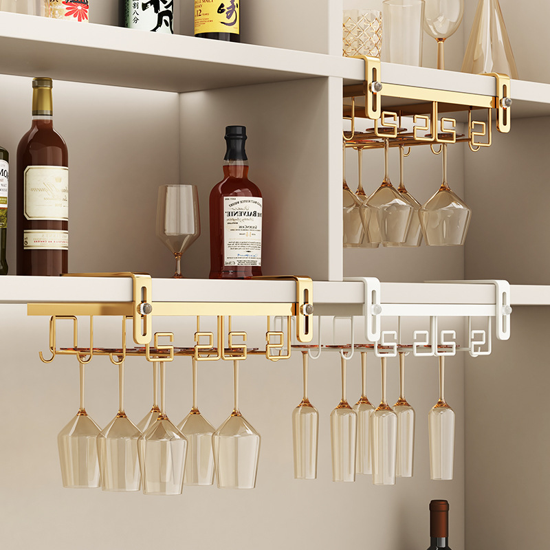 炭素鋼ベーキングペイントワイングラスホルダーキャビネットステ - Kitchen Cabinet Baking Organizer のレビューと価格