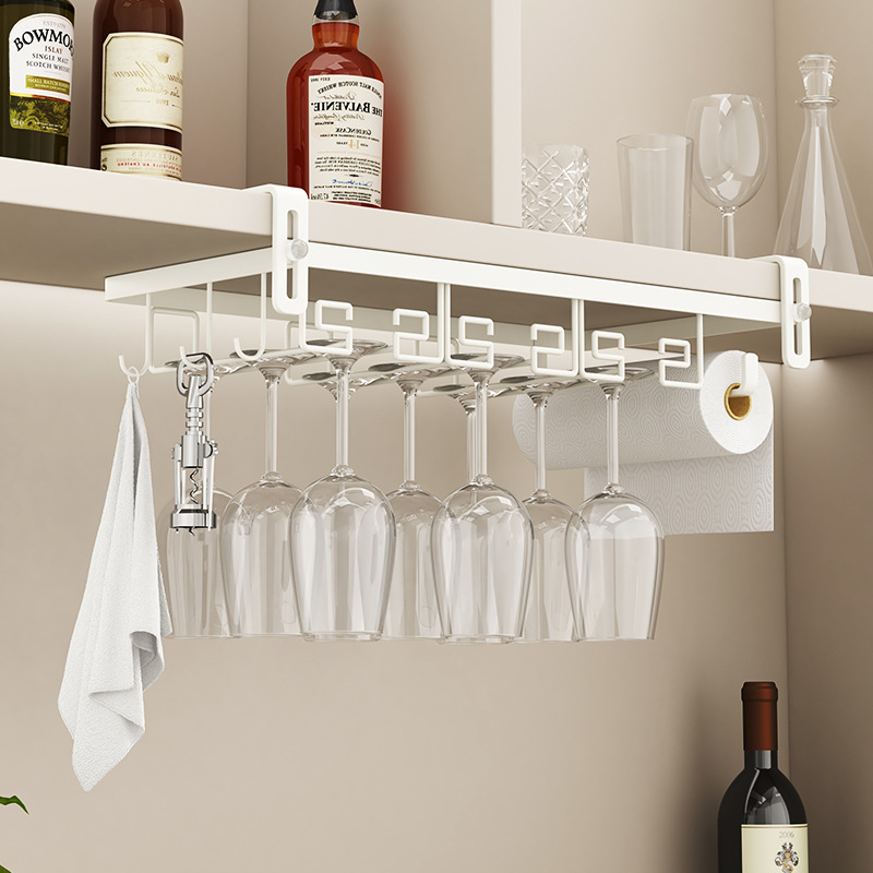 炭素鋼ベーキングペイントワイングラスホルダーキャビネットステ - Kitchen Cabinet Baking Organizer のレビューと価格
