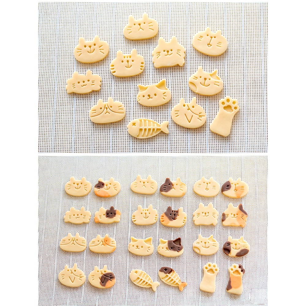 かわいい子猫DIYスタンプクッキーカッター焼き型ベーキングア - Kitchen Accessories For Baking のレビューと価格