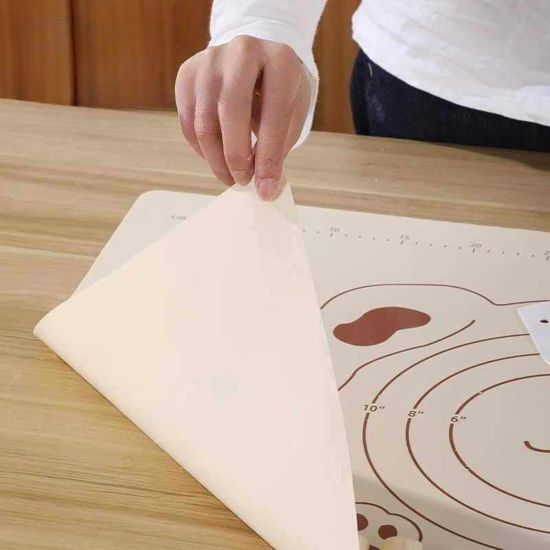 食品グレードシリコン製キュートなクマ型生地マット、ノンスティ - Kitchen Grade Baking Sheet のレビューと価格
