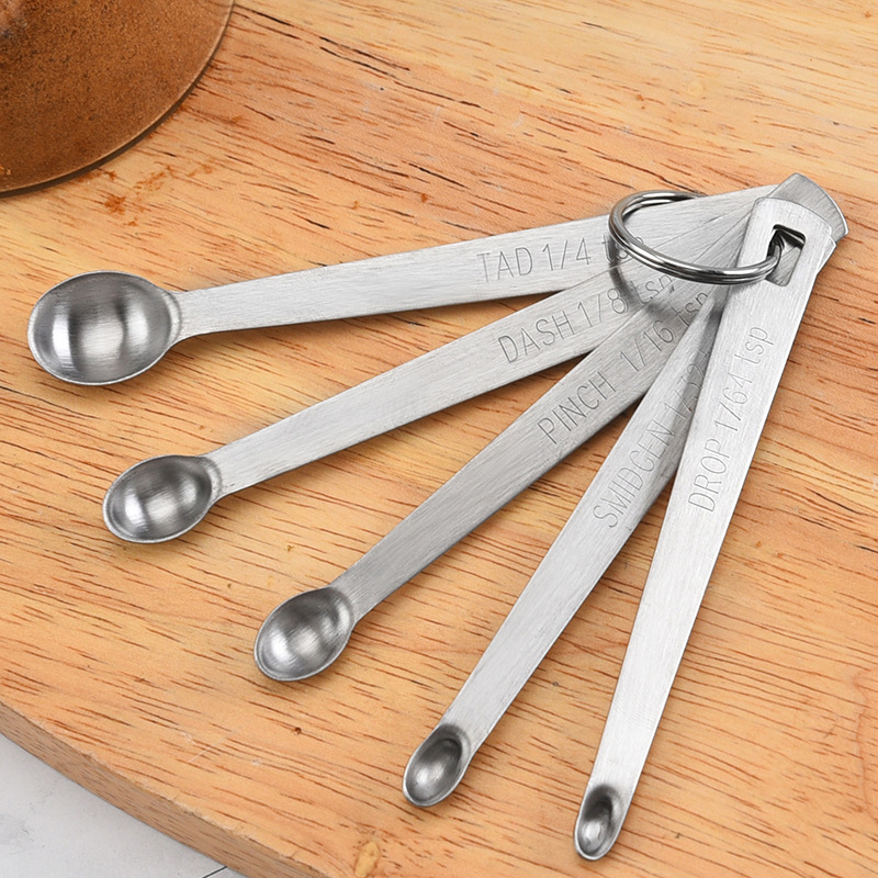 実用的な5ピース/セットミニ測定スプーンベーキングツールステ - Mini Kitchen Baking のレビューと価格