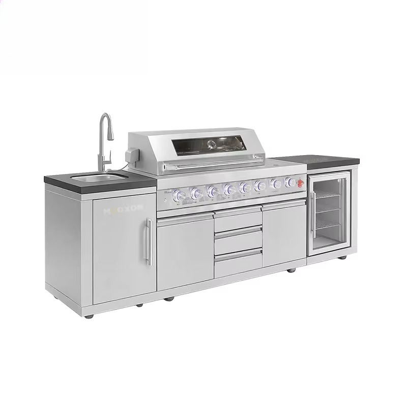 屋外キッチンBBQステーション 304ステンレス鋼グリル 大 - Kitchen Baking Station のレビューと価格