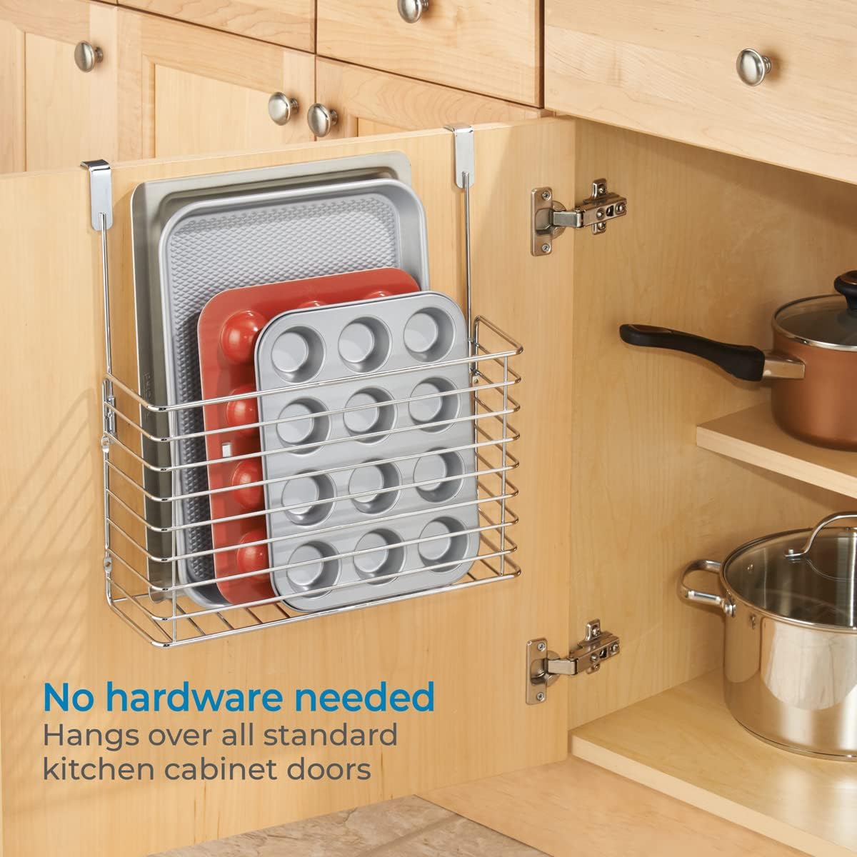 金属製オーバーザキャビネットキッチンオーガナイザーバスケット - Kitchen Cabinet Baking Organizer のレビューと価格