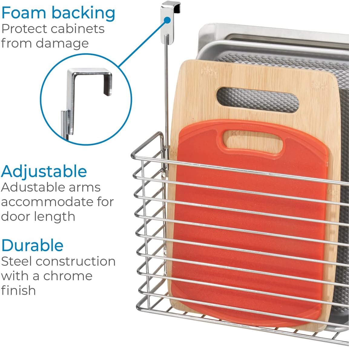 金属製オーバーザキャビネットキッチンオーガナイザーバスケット - Kitchen Cabinet Baking Organizer のレビューと価格