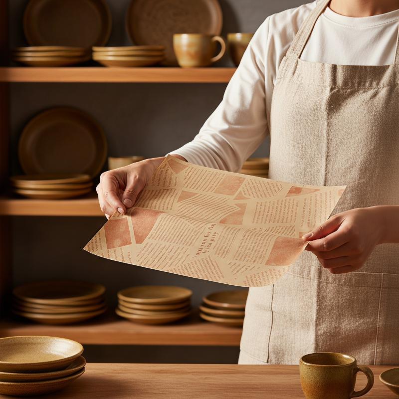 食品グレードベーキングパーチメントペーパー 50枚入り ノン - Kitchen Grade Baking Sheet のレビューと価格