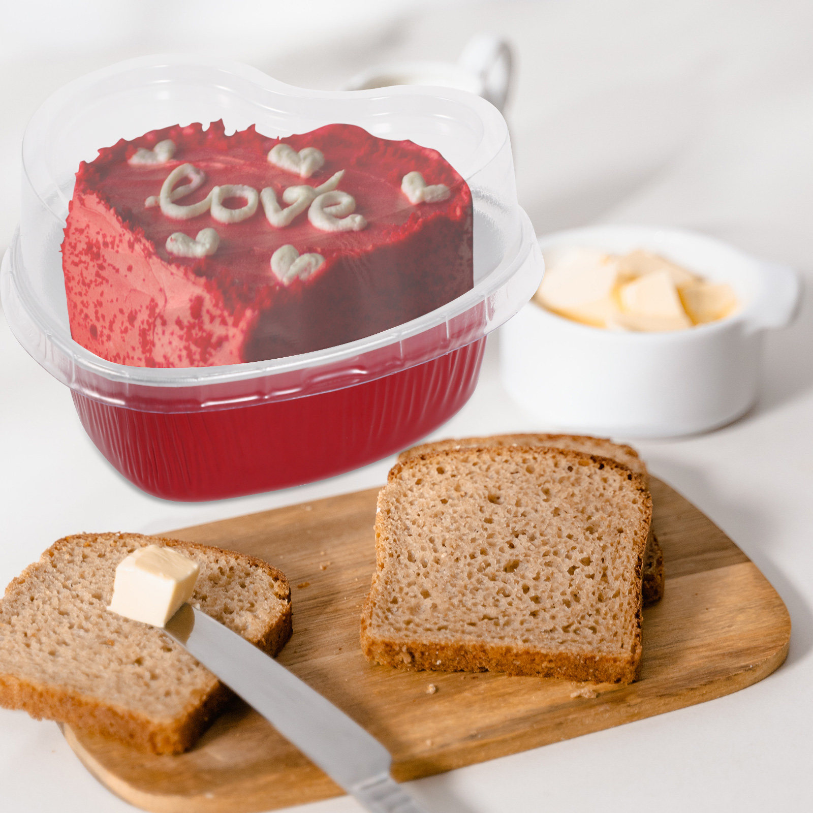 20セットアルミホイルハート型ケーキパンスムーズデザインベー - Mini Kitchen Baking のレビューと価格