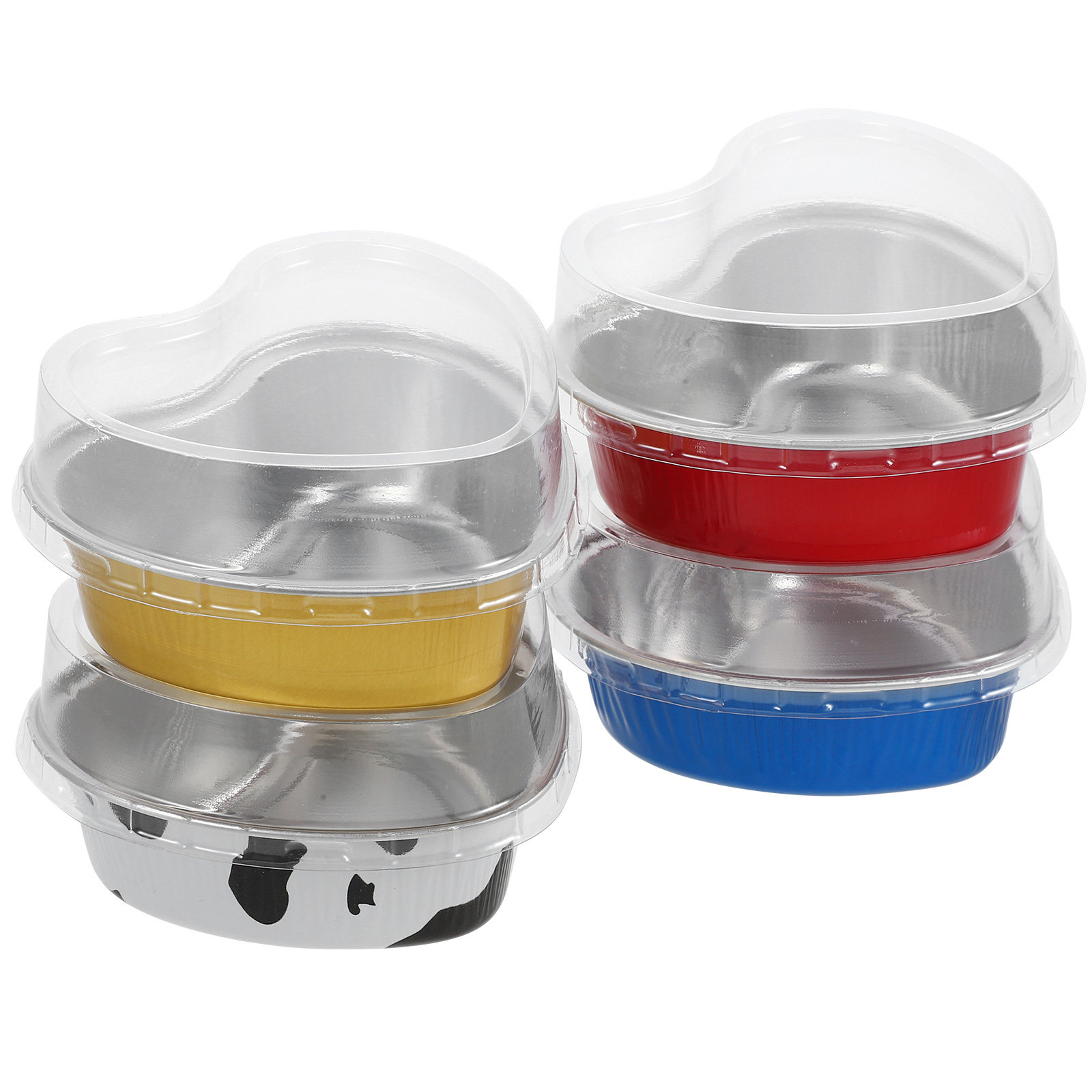 20セットアルミホイルハート型ケーキパンスムーズデザインベー - Mini Kitchen Baking のレビューと価格