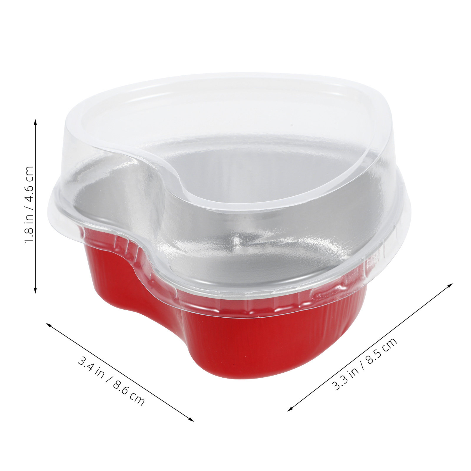 20セットアルミホイルハート型ケーキパンスムーズデザインベー - Mini Kitchen Baking のレビューと価格