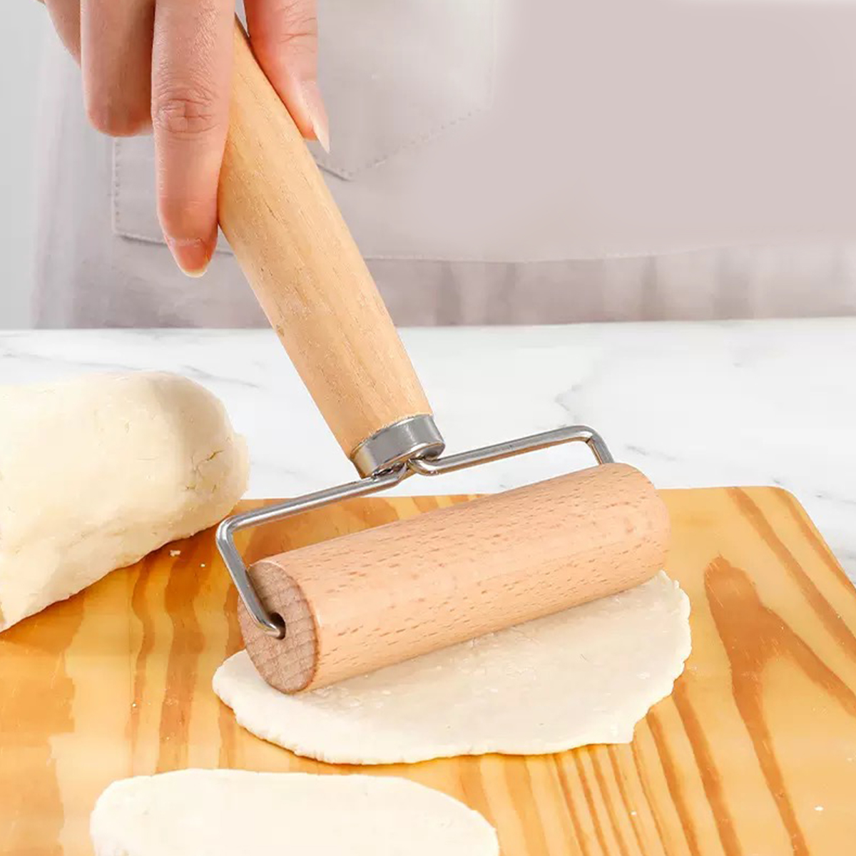 1PC麺棒;木製ベーキング;砕いたナッツ。パンケーキ。ビスケ - Kitchen Roll Baking のレビューと価格