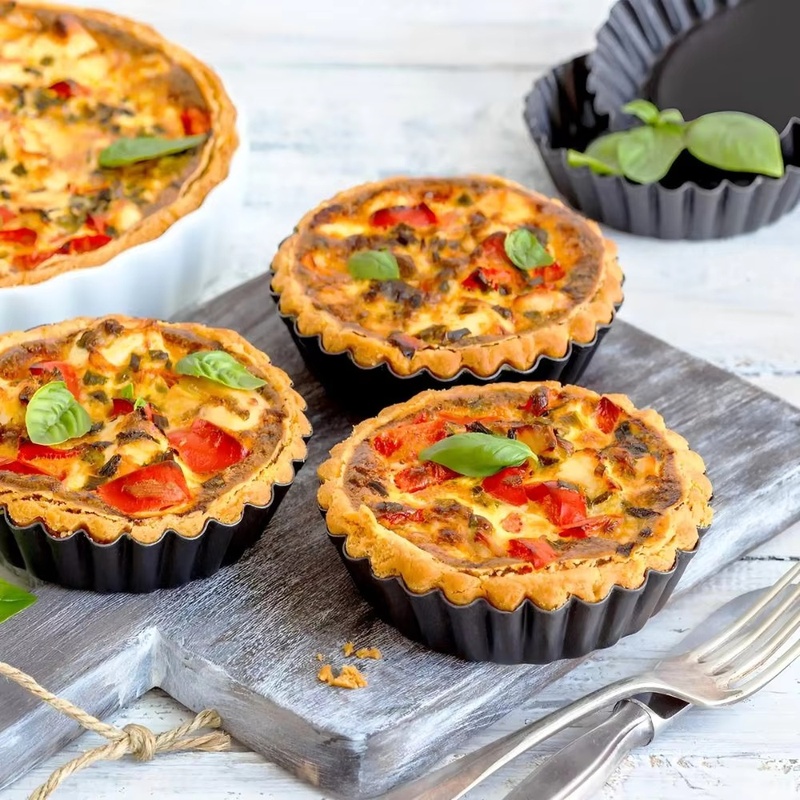 1個入り 取り外し可能な底面溝付きタルトパン ノンスティック - Kitchen Oven Baking Pans のレビューと価格