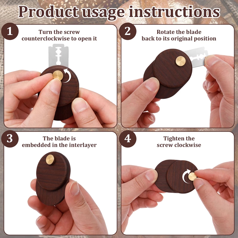 パンラメ生地スコアリングツール木製スクレーパーフランス製パン - Dough Scraper Curved のレビューと価格