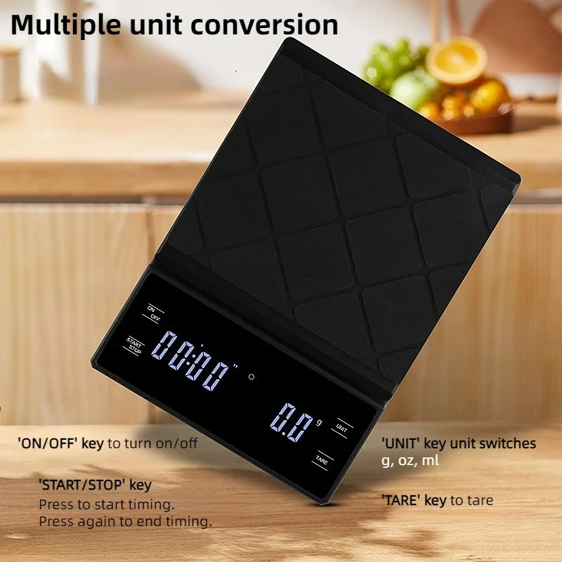 3kg/0.01g 精密キッチンスケール タイマー付き -  - Mini Kitchen Baking のレビューと価格